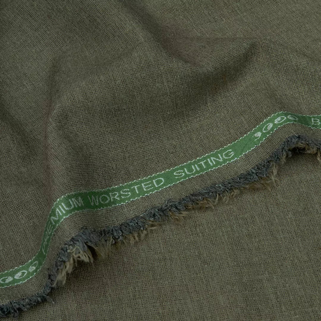 002 Premium Quality - Pewter Green - Unstitched Mens Winter Fabric by Shabbir Fabrics