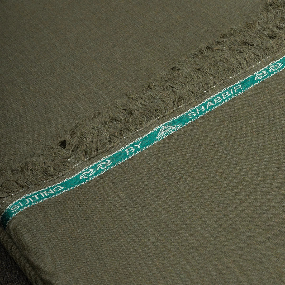 005 Falcon - Greenish Brown - Unstitched Mens Winter Fabric by Shabbir Fabrics