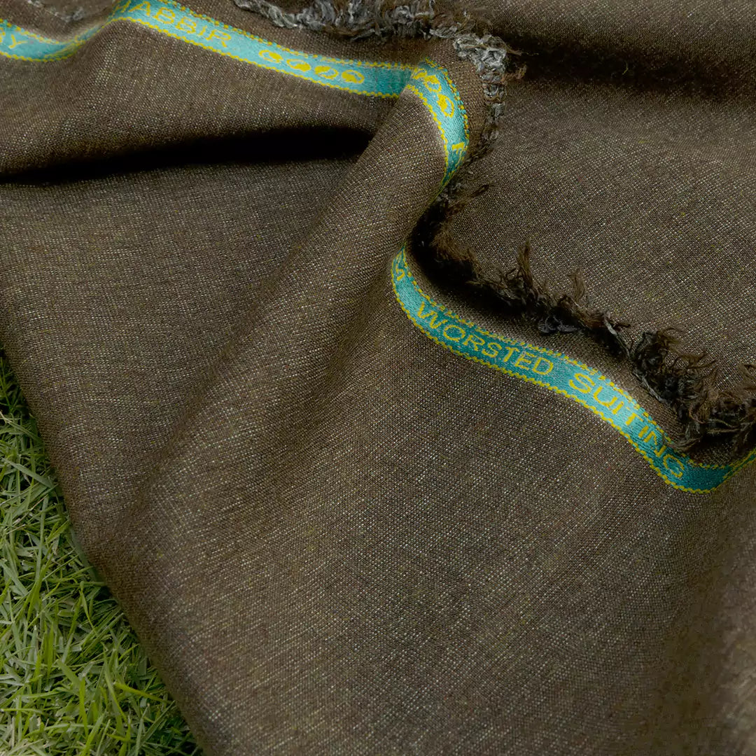006 Premium Quality - Wood Brown - Unstitched Mens Winter Fabric by Shabbir Fabrics