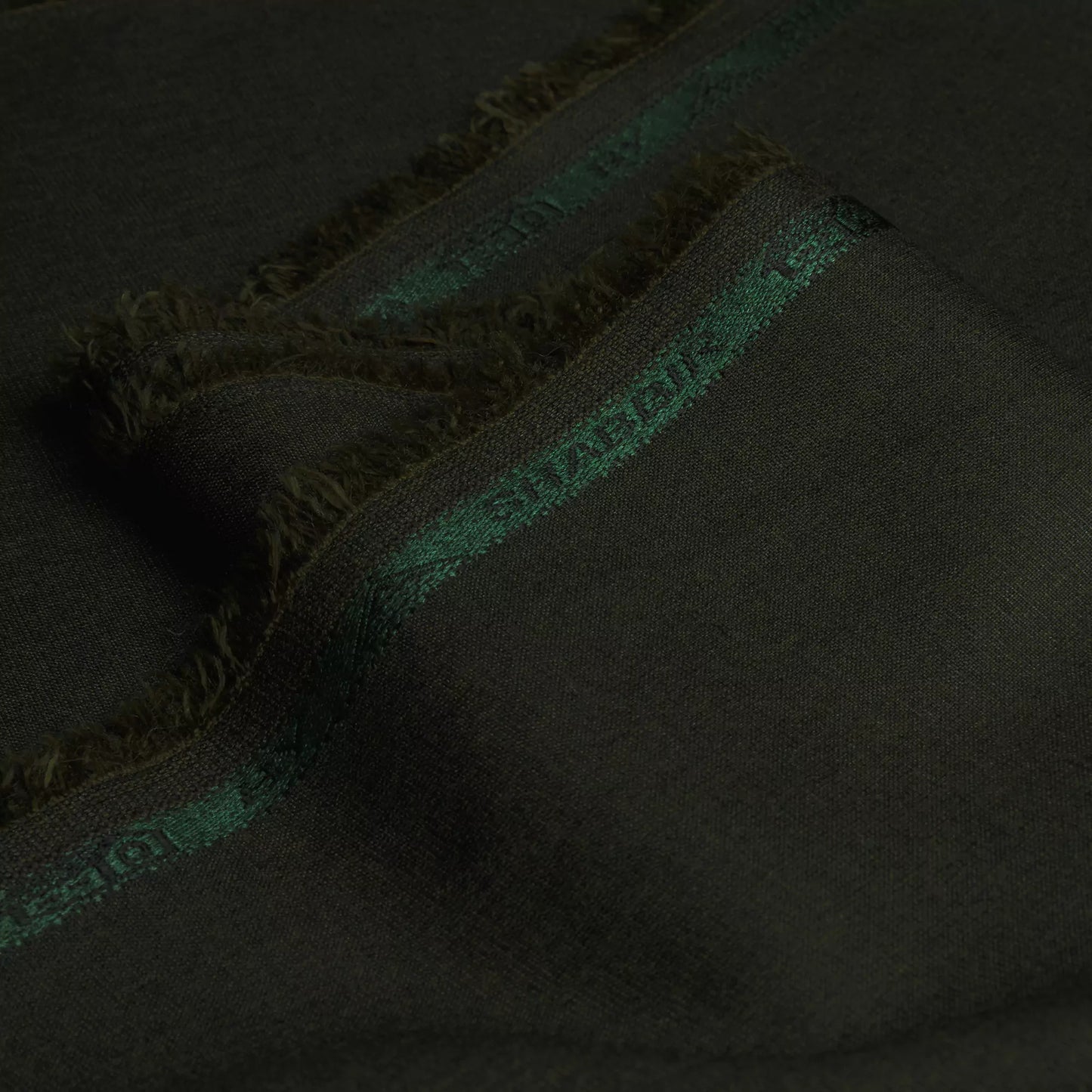 02 Custom - Olive Green - Unstitched Mens Winter Fabric by Shabbir Fabrics