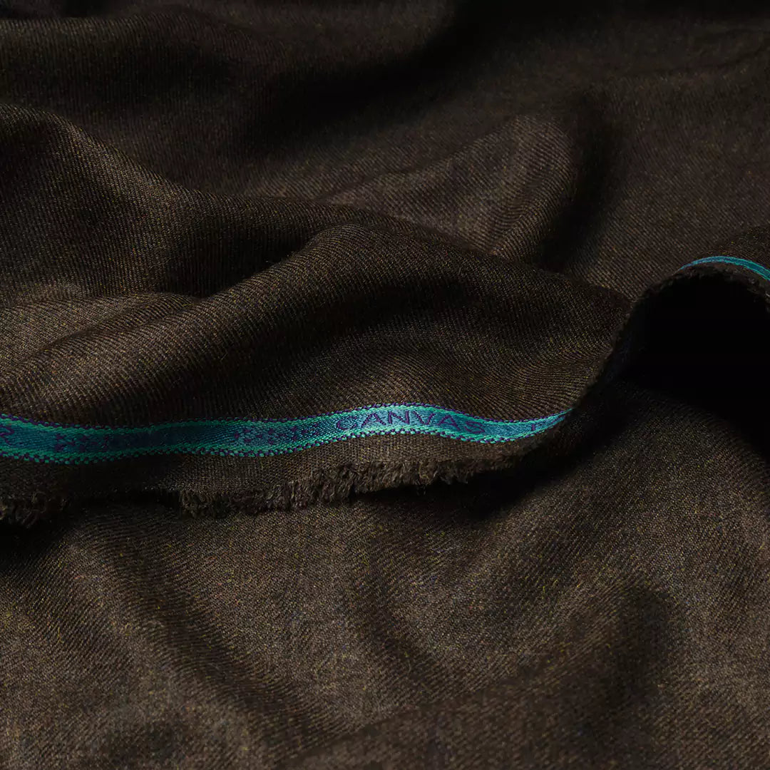 002 Canvas Fashion - Dark Brown - Unstitched Mens Winter Fabric by Shabbir Fabrics